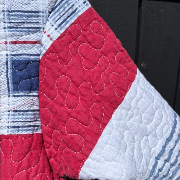 4t Kids Red and Blue Plaid Hoodie - Picture 6 of 8